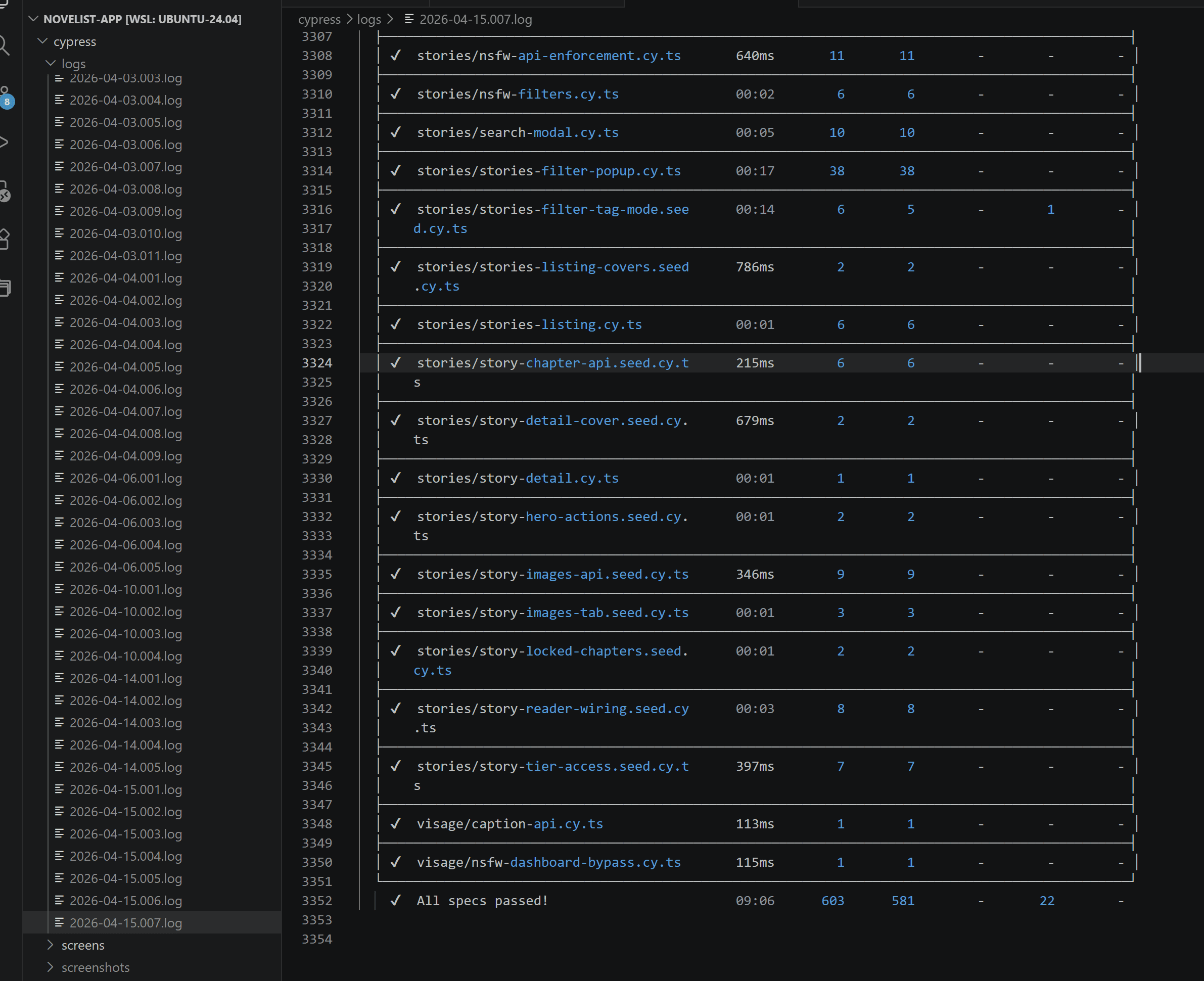 Terminal output: 1,090 tests passing across publix, rustix, and cypress.